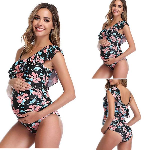 pregnancy swimsuit summer women maternity swimwear one shoulder flounce one piece printing beachwear maillot de bain grossesse, White
pregnancy swimsuit summer women maternity swimwear one shoulder flounce one piece printing beachwear maillot de bain grossesse, White
