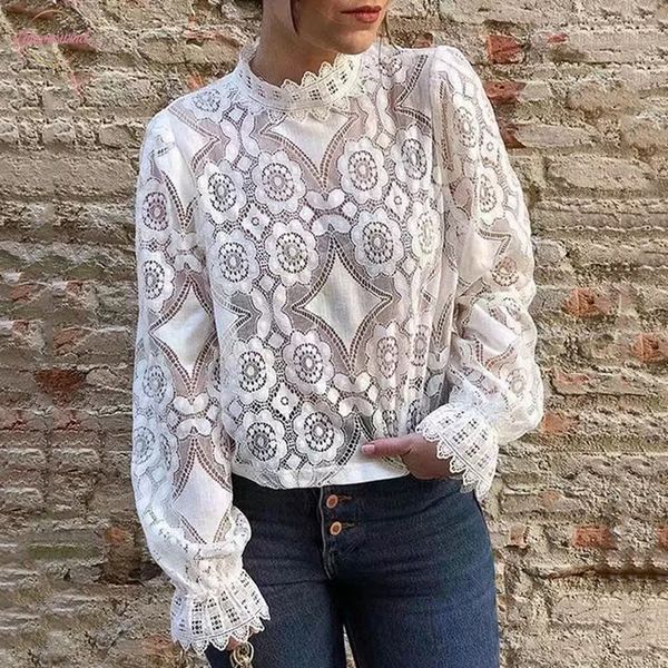 women oversize lace blouse shirt 2019 ladies loose shirts girls sweet short lovely blouse female party chic femme, White
women oversize lace blouse shirt 2019 ladies loose shirts girls sweet short lovely blouse female party chic femme, White