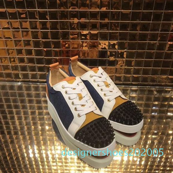 luxury red bottom sneakers comfortable spikes toe sports shoes zapatillas men women sneakers walking shoes eu35-47 d05, Black
luxury red bottom sneakers comfortable spikes toe sports shoes zapatillas men women sneakers walking shoes eu35-47 d05, Black
