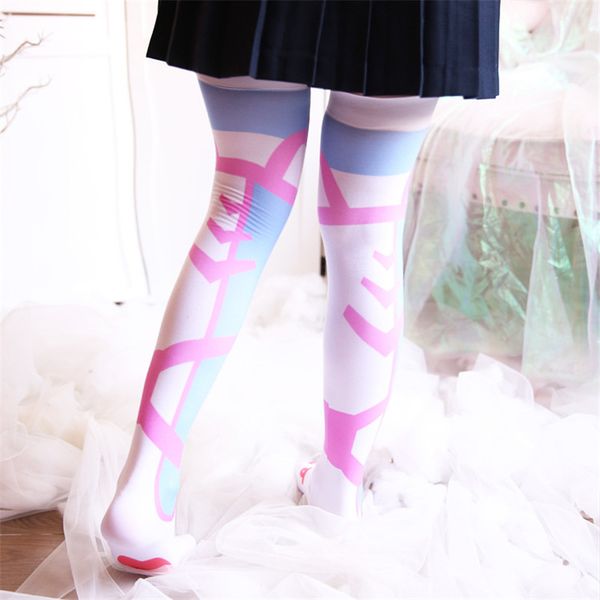stockings anime women japanese cartoon kawaii harajuku girls striped football over the knee socks, Black;white
stockings anime women japanese cartoon kawaii harajuku girls striped football over the knee socks, Black;white