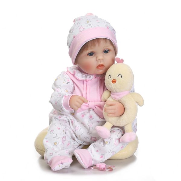 bebe reborn cute silicone rebron baby dolls newborn baby 17inch realistic princess kids playmates fashion diy toys
bebe reborn cute silicone rebron baby dolls newborn baby 17inch realistic princess kids playmates fashion diy toys