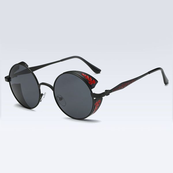 retro round steam punk sunglasses men women brand designer small circle sun glasses vintage metal frame driving eyewear, White;black
retro round steam punk sunglasses men women brand designer small circle sun glasses vintage metal frame driving eyewear, White;black