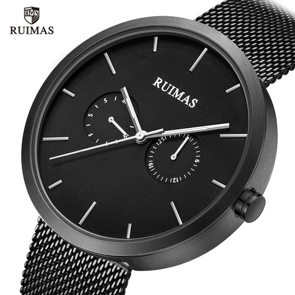 ruimas steel mesh belt watch causal fashion thin wristwatch mens quartz watch male chronograph clock relogio masculino, Slivery;brown
ruimas steel mesh belt watch causal fashion thin wristwatch mens quartz watch male chronograph clock relogio masculino, Slivery;brown