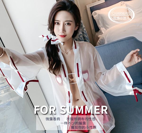 sleepwear women fashion erotic lingerie kimono langerie babydoll underwear pajamas for skirt, Black;red
sleepwear women fashion erotic lingerie kimono langerie babydoll underwear pajamas for skirt, Black;red