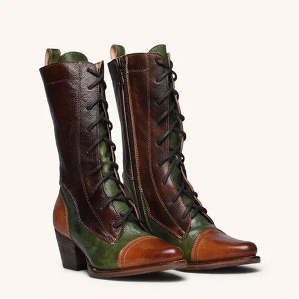 lace-up 2019 new genuine leather high boots for women spring autumn ladies shoes woman color matching bohemia booties, Black
lace-up 2019 new genuine leather high boots for women spring autumn ladies shoes woman color matching bohemia booties, Black