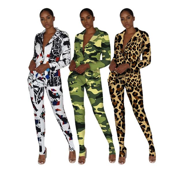 women winter women set tracksuits camouflage print full sleeve blazers pants suit two piece set office lady outfit uniform k9536, White;black
women winter women set tracksuits camouflage print full sleeve blazers pants suit two piece set office lady outfit uniform k9536, White;black
