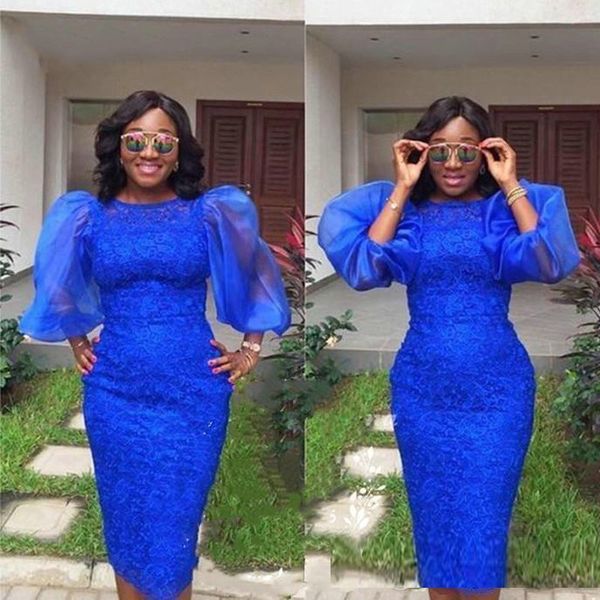 royal blue south african mother of the bride groom dresses knee length juliet long sleeves lace organza evening formal gowns, Black;red
royal blue south african mother of the bride groom dresses knee length juliet long sleeves lace organza evening formal gowns, Black;red