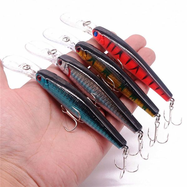 1pcs floating wobblers minnow fishing lure 125mm 14g crankbait artificial hard bait bass lure plastic fish fishing tackle
1pcs floating wobblers minnow fishing lure 125mm 14g crankbait artificial hard bait bass lure plastic fish fishing tackle
