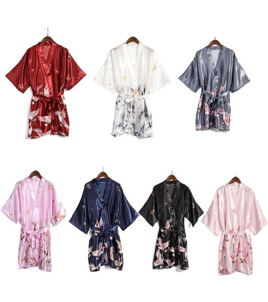 sleepwear pyjamas for women fashion crane winter autumn nightgrowns silk deep v neck robes, Black;red
sleepwear pyjamas for women fashion crane winter autumn nightgrowns silk deep v neck robes, Black;red