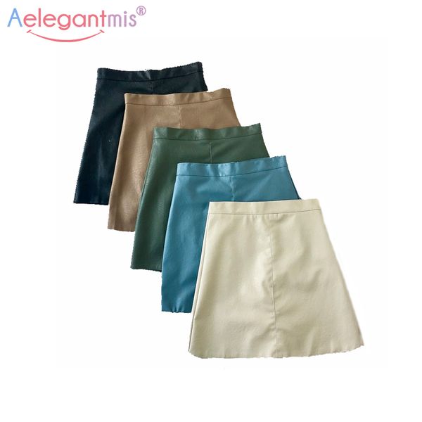 aelegantmis 5 цвета искусственной кожи юбка женщины a-line мода streetwear мини-юбка повседневная элегантная для школы черного зеленый синег, Black
aelegantmis 5 цвета искусственной кожи юбка женщины a-line мода streetwear мини-юбка повседневная элегантная для школы черного зеленый синег, Black