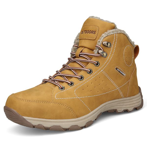 men boots winter with fur 2018 warm snow boots men winter work shoes footwear fashion rubber ankle shoes 39-46, Black
men boots winter with fur 2018 warm snow boots men winter work shoes footwear fashion rubber ankle shoes 39-46, Black