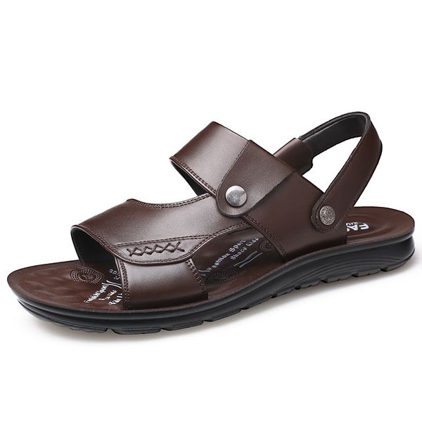 men shoes genuine leather sandals men fashion casual beach shoes non-slip slippers zapatos hombre calzado hombre shopping, Black
men shoes genuine leather sandals men fashion casual beach shoes non-slip slippers zapatos hombre calzado hombre shopping, Black