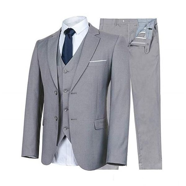 classic notch lapel wedding tuxedos slim fit suits for men groomsmen suit three pieces prom formal suits (jacket+pants+vest+tie) 579, Black;gray
classic notch lapel wedding tuxedos slim fit suits for men groomsmen suit three pieces prom formal suits (jacket+pants+vest+tie) 579, Black;gray