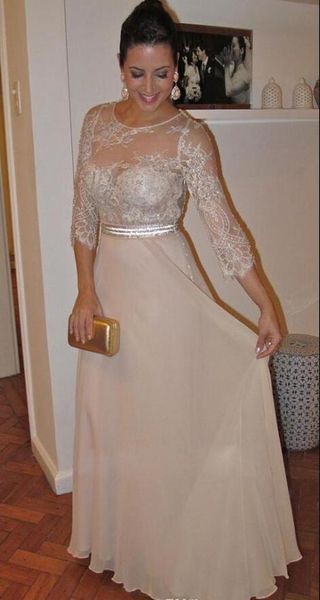 2019 floor length beads pearls lace sheer illusion 3/4 sleeves chiffon elegant mother of the bride dresses jewel vintage prom dresses, Black;red
2019 floor length beads pearls lace sheer illusion 3/4 sleeves chiffon elegant mother of the bride dresses jewel vintage prom dresses, Black;red