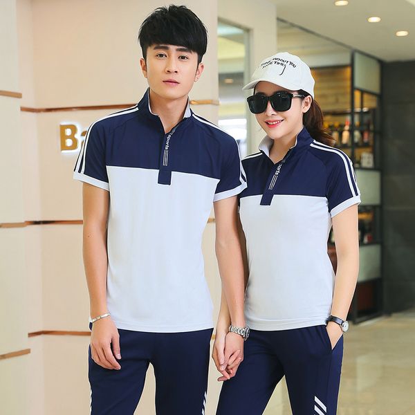 summer women men sportswear tracksuit quickly dry sweatshirt loose pant running jogger fitness gym outfit casual set sport suit, Black;blue
summer women men sportswear tracksuit quickly dry sweatshirt loose pant running jogger fitness gym outfit casual set sport suit, Black;blue