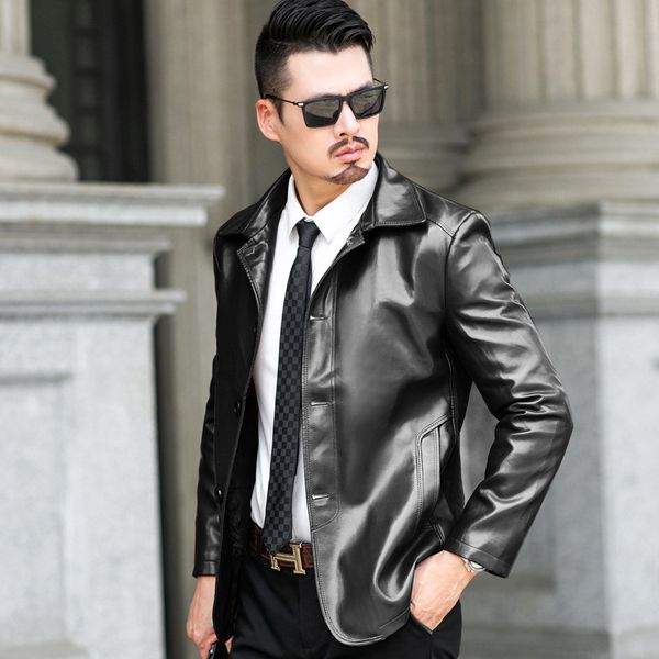 leather jacket 2019 men's lapel steam punk motorcycle jackets man plus size 3xl christmas clothes futro meskie, Black
leather jacket 2019 men's lapel steam punk motorcycle jackets man plus size 3xl christmas clothes futro meskie, Black