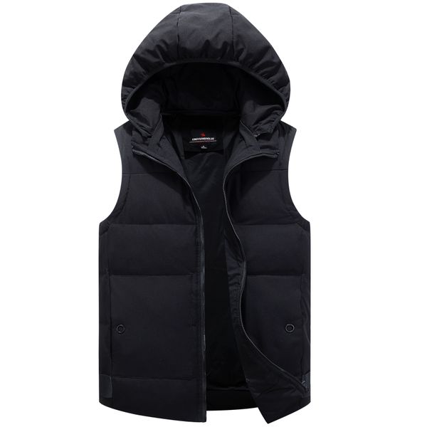 winter warm duck down jacket sleeveless for men casual classic solid 2018 big pocket hooded baggy waistcoat vest outerwear coat, Black
winter warm duck down jacket sleeveless for men casual classic solid 2018 big pocket hooded baggy waistcoat vest outerwear coat, Black