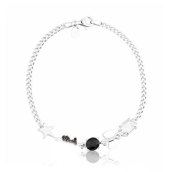 dorapang 100% 925 sterling silver cute little bear stars romantic crystal bracelet inlaid gems suitable for women holiday gifts 512791500, Black
dorapang 100% 925 sterling silver cute little bear stars romantic crystal bracelet inlaid gems suitable for women holiday gifts 512791500, Black