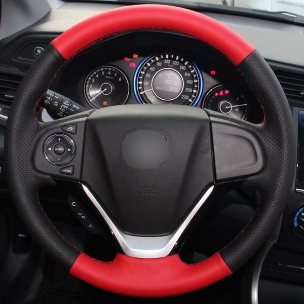 black natural leather red natural leather car steering wheel cover for honda crv cr-v 2012-2015
black natural leather red natural leather car steering wheel cover for honda crv cr-v 2012-2015