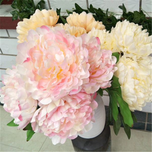 1pc 50cm artificial silk flowers 5 heads big peony bouquet for home wedding bridesmaid decorative simulation holding flower
1pc 50cm artificial silk flowers 5 heads big peony bouquet for home wedding bridesmaid decorative simulation holding flower