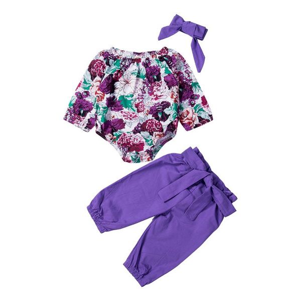 canis spring 3pcs newborn kids baby girl romper +floral pants+headband outfit clothes purple autumn fashion set, White
canis spring 3pcs newborn kids baby girl romper +floral pants+headband outfit clothes purple autumn fashion set, White