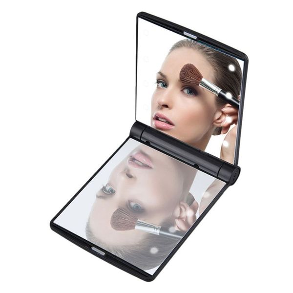 11x8.5cm 8 led lights lamps women girls portable folding rectangle makeup mirror compact pocket size travel cosmetic tool
11x8.5cm 8 led lights lamps women girls portable folding rectangle makeup mirror compact pocket size travel cosmetic tool