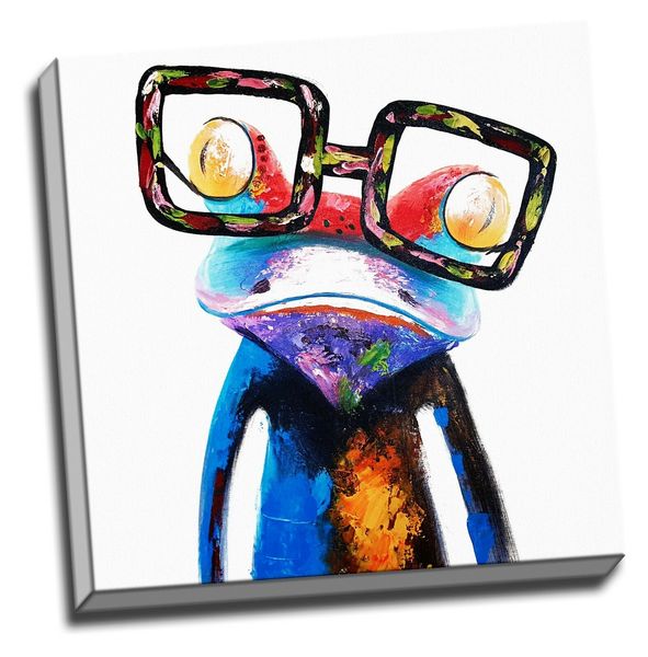 modern abstract animals art frog with glasses home decor handcrafts /hd print oil painting on canvas wall art canvas pictures 200706
modern abstract animals art frog with glasses home decor handcrafts /hd print oil painting on canvas wall art canvas pictures 200706