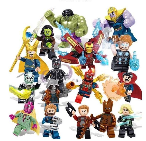 marvel avengers мини фигурка железный человек черный пат халк танос тор человек паук капитан строительные блоки игрушка с розничной коробкой
marvel avengers мини фигурка железный человек черный пат халк танос тор человек паук капитан строительные блоки игрушка с розничной коробкой