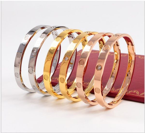 buckle bracelet 18k rose gold titanium steel diamond couple bracelet engraved edition, Golden;silver
buckle bracelet 18k rose gold titanium steel diamond couple bracelet engraved edition, Golden;silver