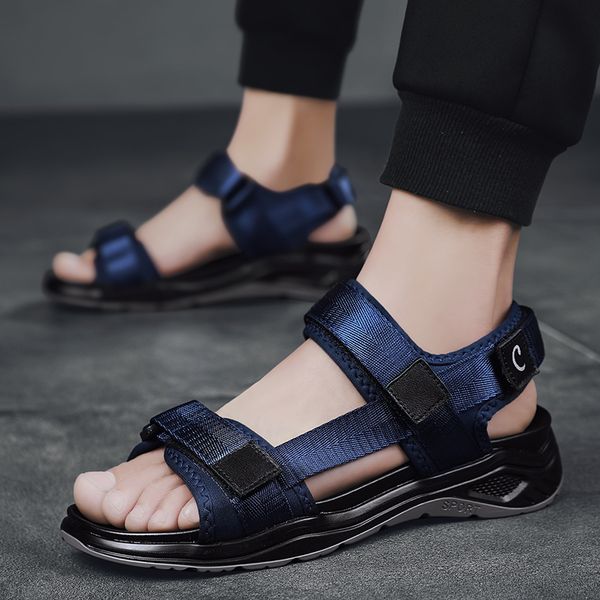 men gladiator sandals canvas mens sandles classic style summer breathable sneakers sandals male footwear plus size, Black 
men gladiator sandals canvas mens sandles classic style summer breathable sneakers sandals male footwear plus size, Black