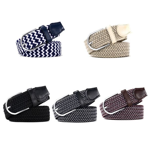 2019 men woman metal covered buckle woven elastic stretch belt new fashion belt, Black;brown
2019 men woman metal covered buckle woven elastic stretch belt new fashion belt, Black;brown