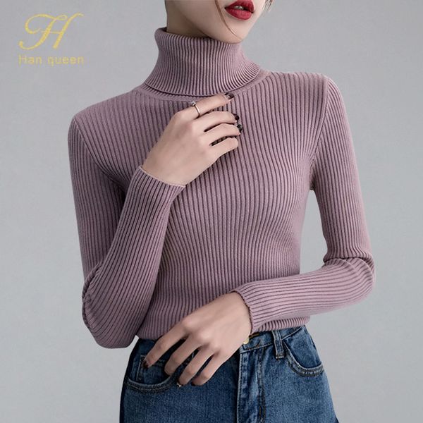 h han queen korean warm 2019 winter turtleneck sweater women pullover bottoming jumper knitted pull femme truien dames new, White;black
h han queen korean warm 2019 winter turtleneck sweater women pullover bottoming jumper knitted pull femme truien dames new, White;black