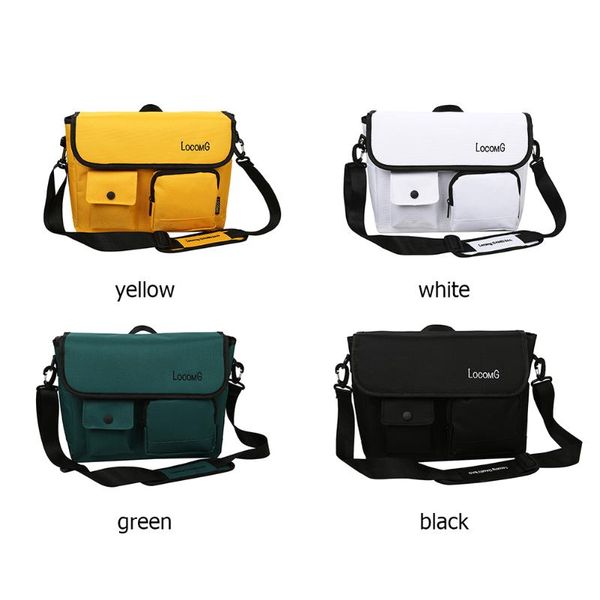 casual nylon travel shoulder bag for women men solid color large capacity multi-pocket messenger bags
casual nylon travel shoulder bag for women men solid color large capacity multi-pocket messenger bags
