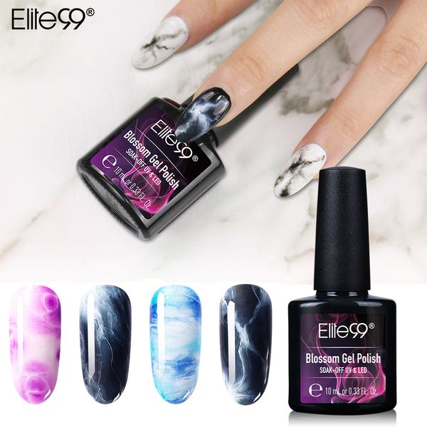 

elite99 10ml blooming effect gel nail polish blossom gel lacquer magic professional varnish soak off uv led long-lasting vernis, Red;pink