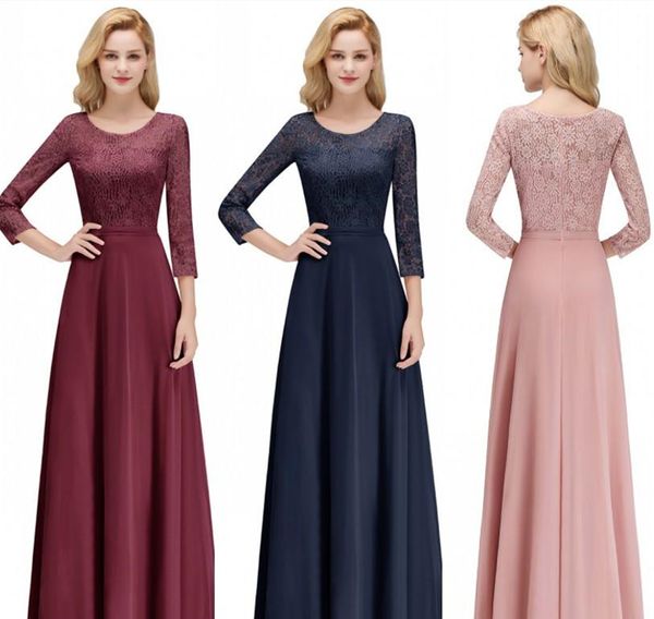 vintage long sleeves chiffon bridesmaids dresses 2019 real ps a line crew neck appliques long evening prom gowns cps1071, White;pink
vintage long sleeves chiffon bridesmaids dresses 2019 real ps a line crew neck appliques long evening prom gowns cps1071, White;pink
