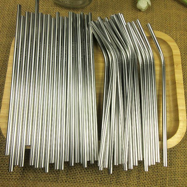 200pcs bend & straight stainless steel straw 6mm drinking straws 8.5" reusable metal party bar drinks
200pcs bend & straight stainless steel straw 6mm drinking straws 8.5" reusable metal party bar drinks
