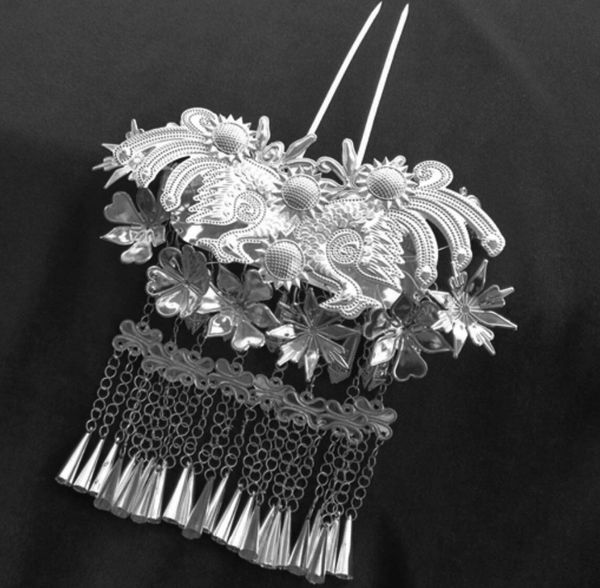 sell new - handmade miao silver classical costume hanfu headdress hair su buyao long hairpin
sell new - handmade miao silver classical costume hanfu headdress hair su buyao long hairpin