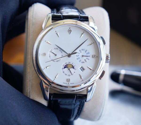 wristwatches men watches 9100 automatic movement leather strap 50m waterproof wristwatch 42mm mechanical watch for, Slivery;brown
wristwatches men watches 9100 automatic movement leather strap 50m waterproof wristwatch 42mm mechanical watch for, Slivery;brown