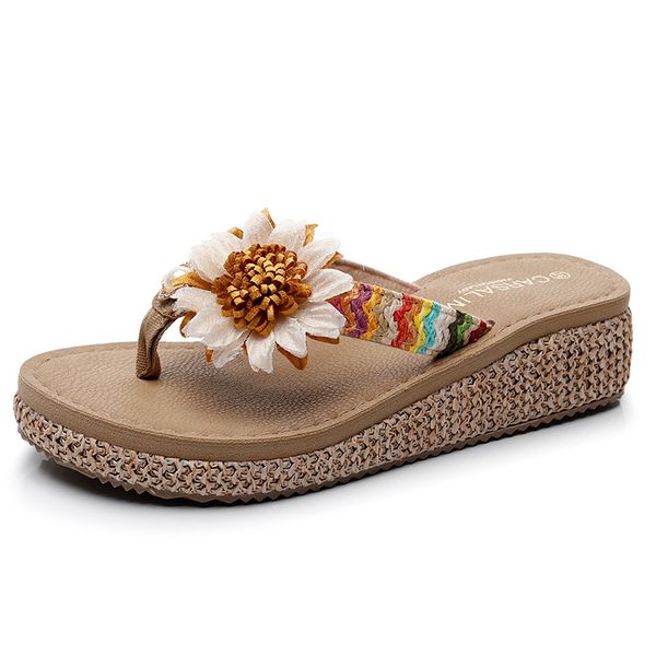 2019 women's summer slippers sunflowers style beach flip flops lady women mid-heel 4cm casual flowers slipper zapatos, Black
2019 women's summer slippers sunflowers style beach flip flops lady women mid-heel 4cm casual flowers slipper zapatos, Black
