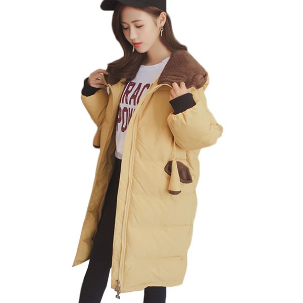 parka women winter jacket down cotton coat new fashion hooded outerwear thick cotton padded loose super warm women long coat z66, Black
parka women winter jacket down cotton coat new fashion hooded outerwear thick cotton padded loose super warm women long coat z66, Black
