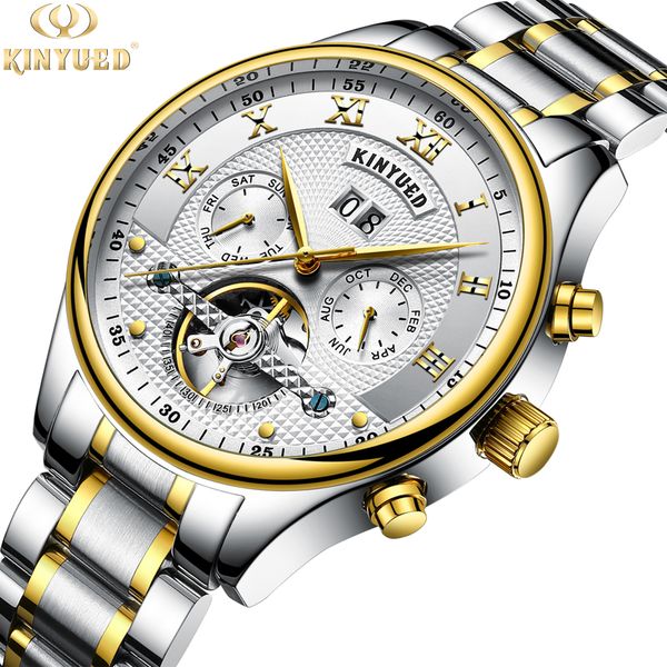 kinyued men's stainless steel watch, waterproof mechanical watch, hollow mechanical watch automatic watch men, Slivery;brown
kinyued men's stainless steel watch, waterproof mechanical watch, hollow mechanical watch automatic watch men, Slivery;brown