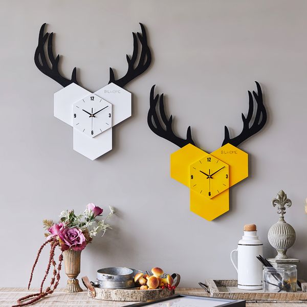decorative wall clock silent wooden creative antler clock living room personality hang table horloge mural wall home decor sc032
decorative wall clock silent wooden creative antler clock living room personality hang table horloge mural wall home decor sc032
