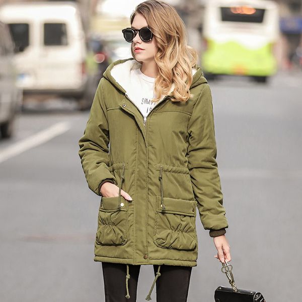 women's winter warm faux lamb wool coat parka cotton outwear jacket hooded coat winter jacket women fur coats, Black
women's winter warm faux lamb wool coat parka cotton outwear jacket hooded coat winter jacket women fur coats, Black