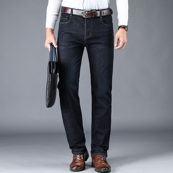 2019 new spring autumn winter mens jeans clothing elastic straight denim pants fashion business black jeans men, Blue
2019 new spring autumn winter mens jeans clothing elastic straight denim pants fashion business black jeans men, Blue