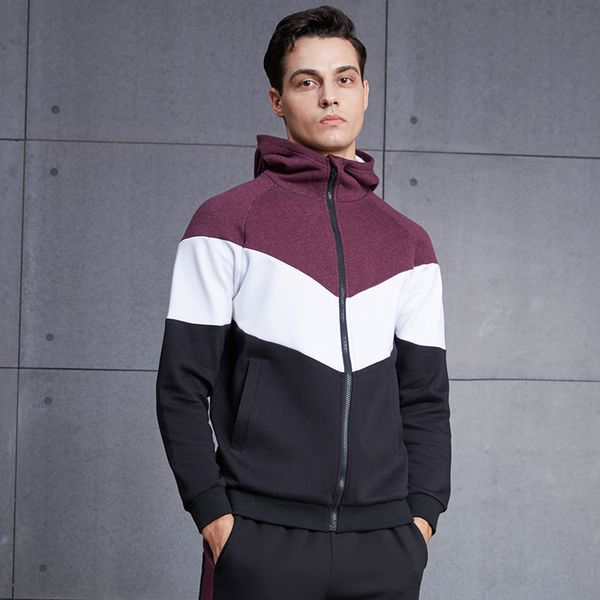 vansydical new sports thermal tracksuits mens running jackets gym hoodies winter training fitness outer wear spliced colors, Black;red
vansydical new sports thermal tracksuits mens running jackets gym hoodies winter training fitness outer wear spliced colors, Black;red