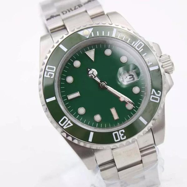 new luxury mens watch men's stainless steel green dial sapphire ceramic bezel original clasp wristwatch dive men watches, Slivery;brown
new luxury mens watch men's stainless steel green dial sapphire ceramic bezel original clasp wristwatch dive men watches, Slivery;brown