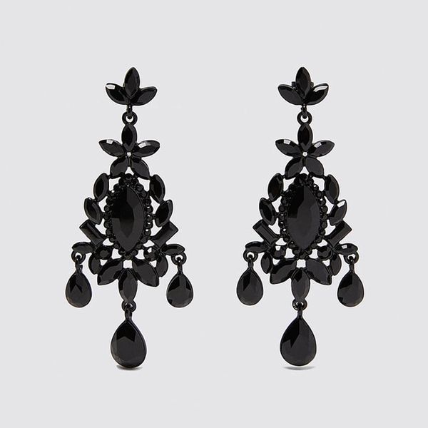 ssy alloy metal black tassel earrings for women mysterious long dangle drop earrings modern trendy ear jewelry gift, Silver
ssy alloy metal black tassel earrings for women mysterious long dangle drop earrings modern trendy ear jewelry gift, Silver