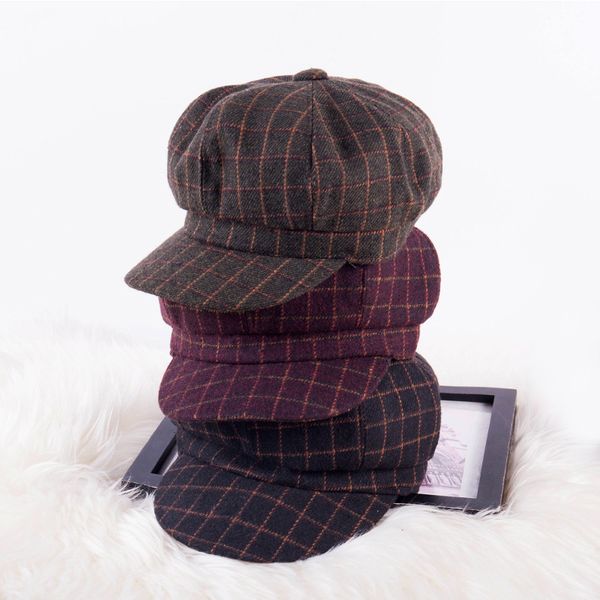 new fashion octagonal hat trend autumn winter big hit color retro elegant plaid stitching beret british newsboy hat painter hat, Blue;gray
new fashion octagonal hat trend autumn winter big hit color retro elegant plaid stitching beret british newsboy hat painter hat, Blue;gray