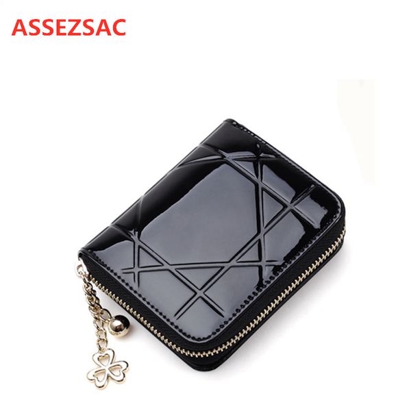 assezsac women short wallet fashion women small wallet purse girl zipper coin card female student short glossy, Red;black
assezsac women short wallet fashion women small wallet purse girl zipper coin card female student short glossy, Red;black