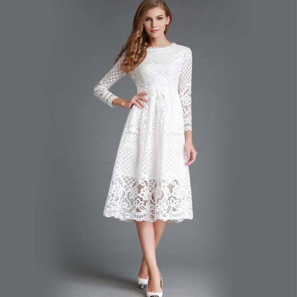 womens designer dress womens dresses summer fashion new hollow out white lace elegant long sleeve casual dresses dr010 designer clothes, Black;gray
womens designer dress womens dresses summer fashion new hollow out white lace elegant long sleeve casual dresses dr010 designer clothes, Black;gray